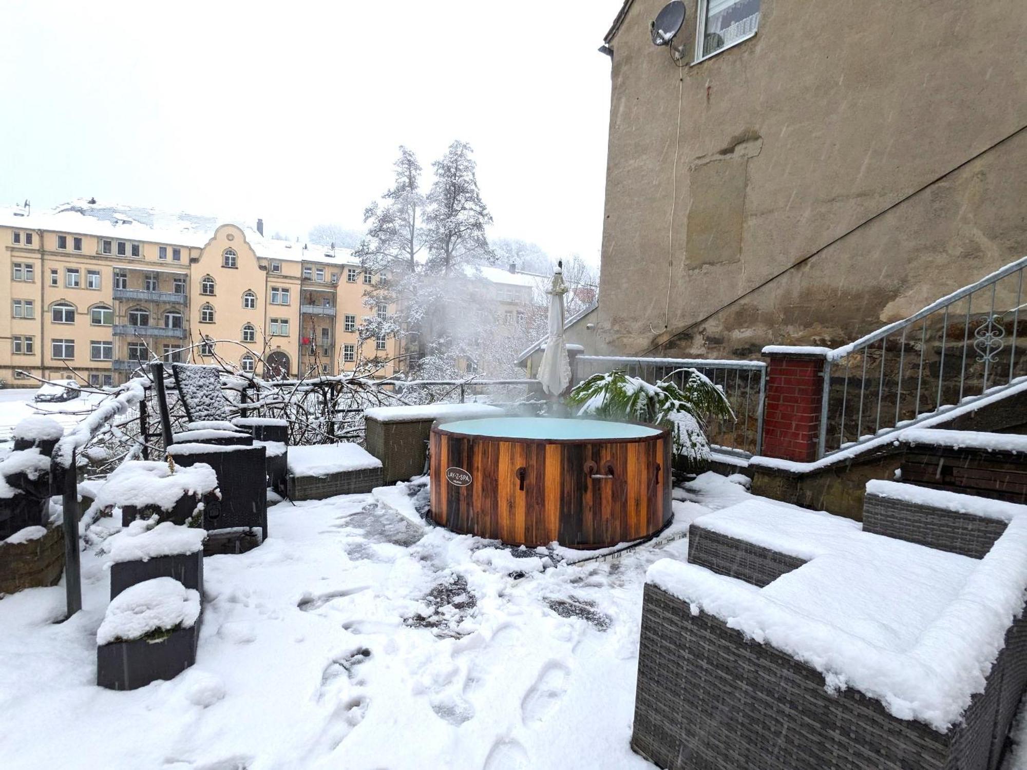 Uo - Urlaubsmagie - Helle Wohnung,Sauna,Whirlpool Sebnitz Exterior foto