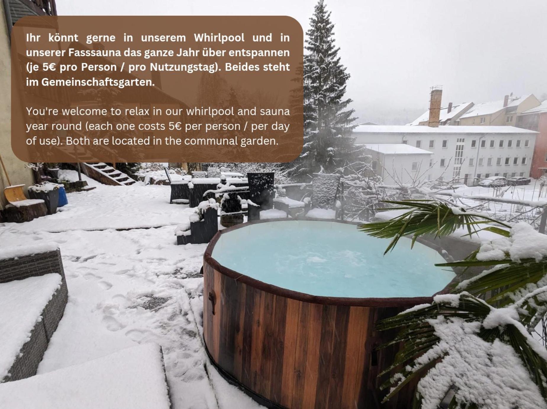 Uo - Urlaubsmagie - Helle Wohnung,Sauna,Whirlpool Sebnitz Exterior foto
